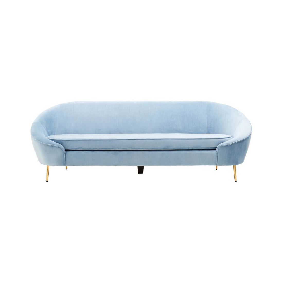 Yasmeen 3 Seat Aqua Blue Velvet Sofa