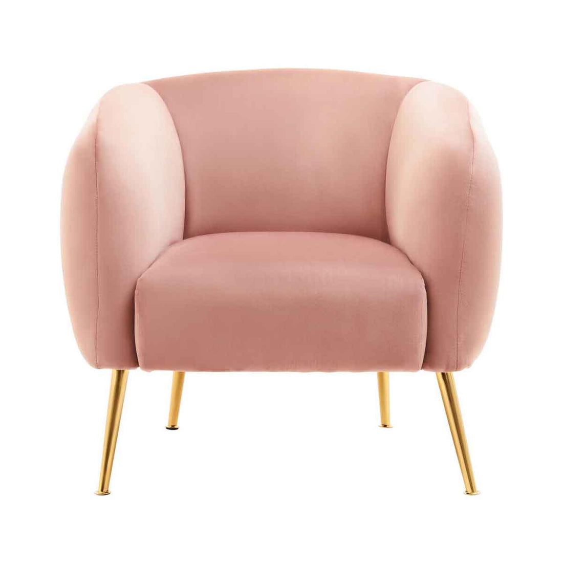 Yasmeen Pink Velvet Armchair