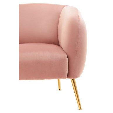 Yasmeen Pink Velvet Armchair - Image 7