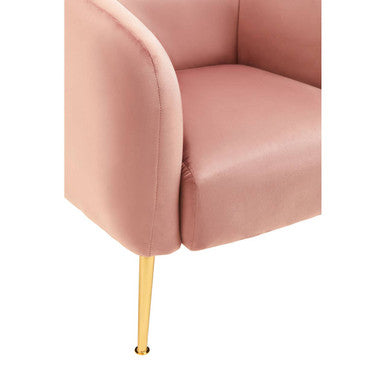 Yasmeen Pink Velvet Armchair - Image 8