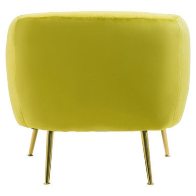 Yasmeen Olive Velvet Armchair