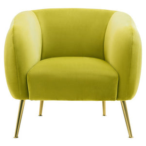 Yasmeen Olive Velvet Armchair