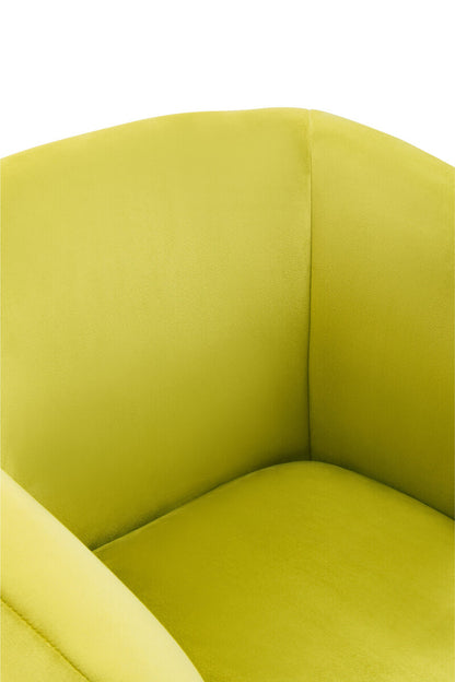 Yasmeen Olive Velvet Armchair