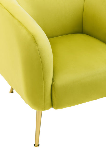 Yasmeen Olive Velvet Armchair