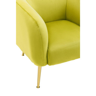Yasmeen Olive Velvet Armchair