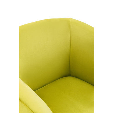 Yasmeen Olive Velvet Armchair
