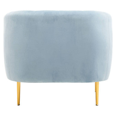 Yasmeen Blue Velvet Armchair - Image 5