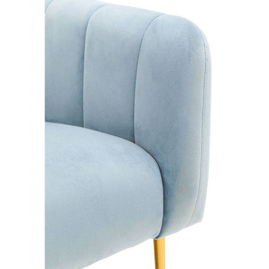 Yasmeen Blue Velvet Armchair - Image 8
