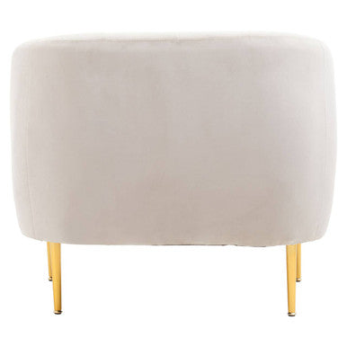 Yasmeen Silver Grey Velvet Armchair - Image 4