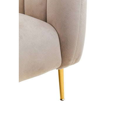 Yasmeen Mink Velvet Channel Detail Armchair - Image 8