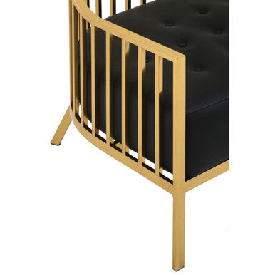 2 Seater Gold Dome Cage Sofa, Eliza - Image 10