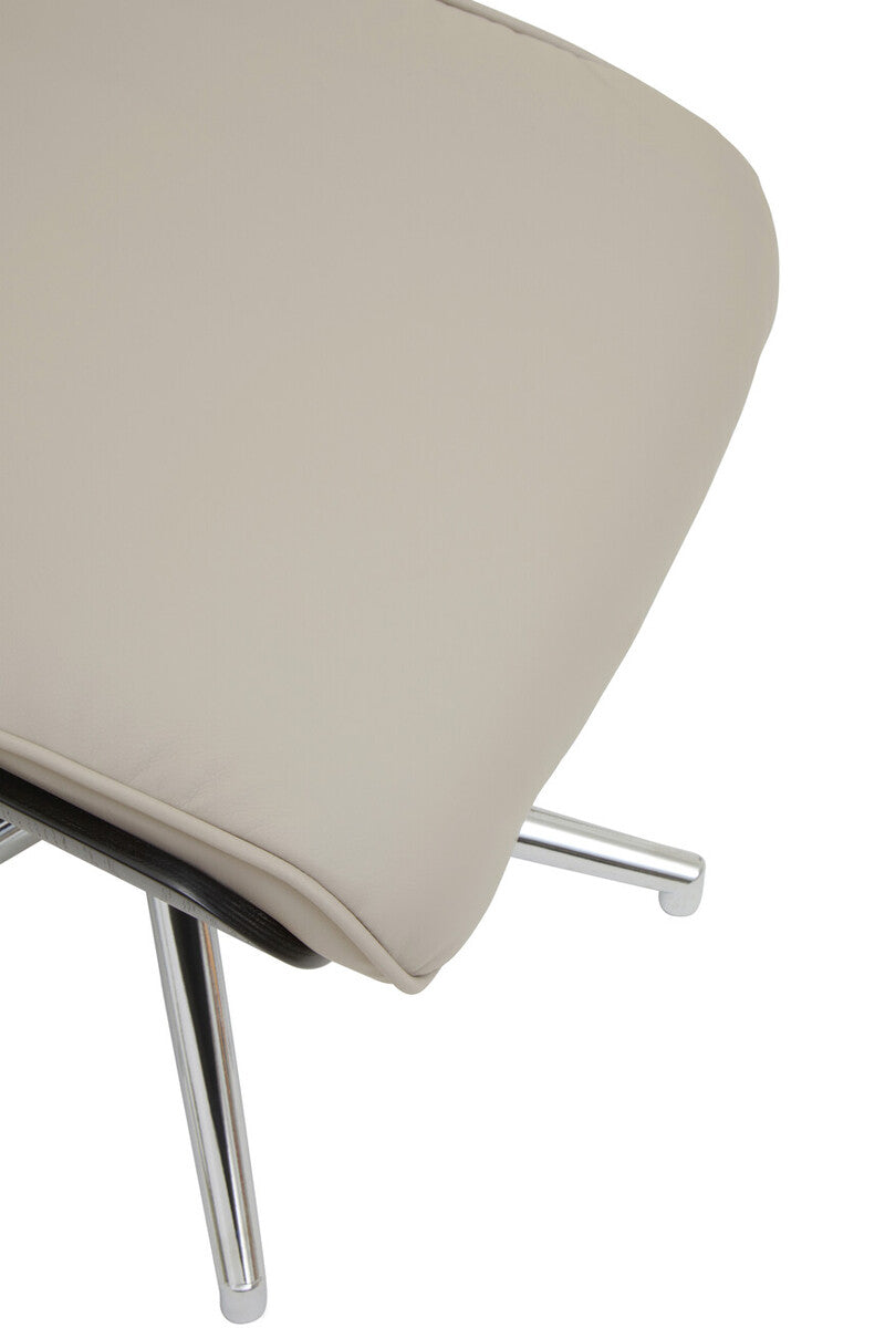 Warrington Mink Leather Effect Recliner And Footstool - Image 17