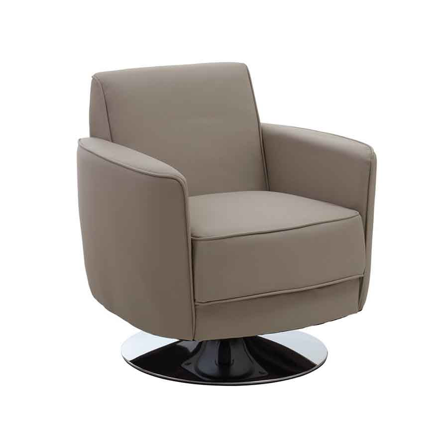 Wester Mink Leather Effect Chair