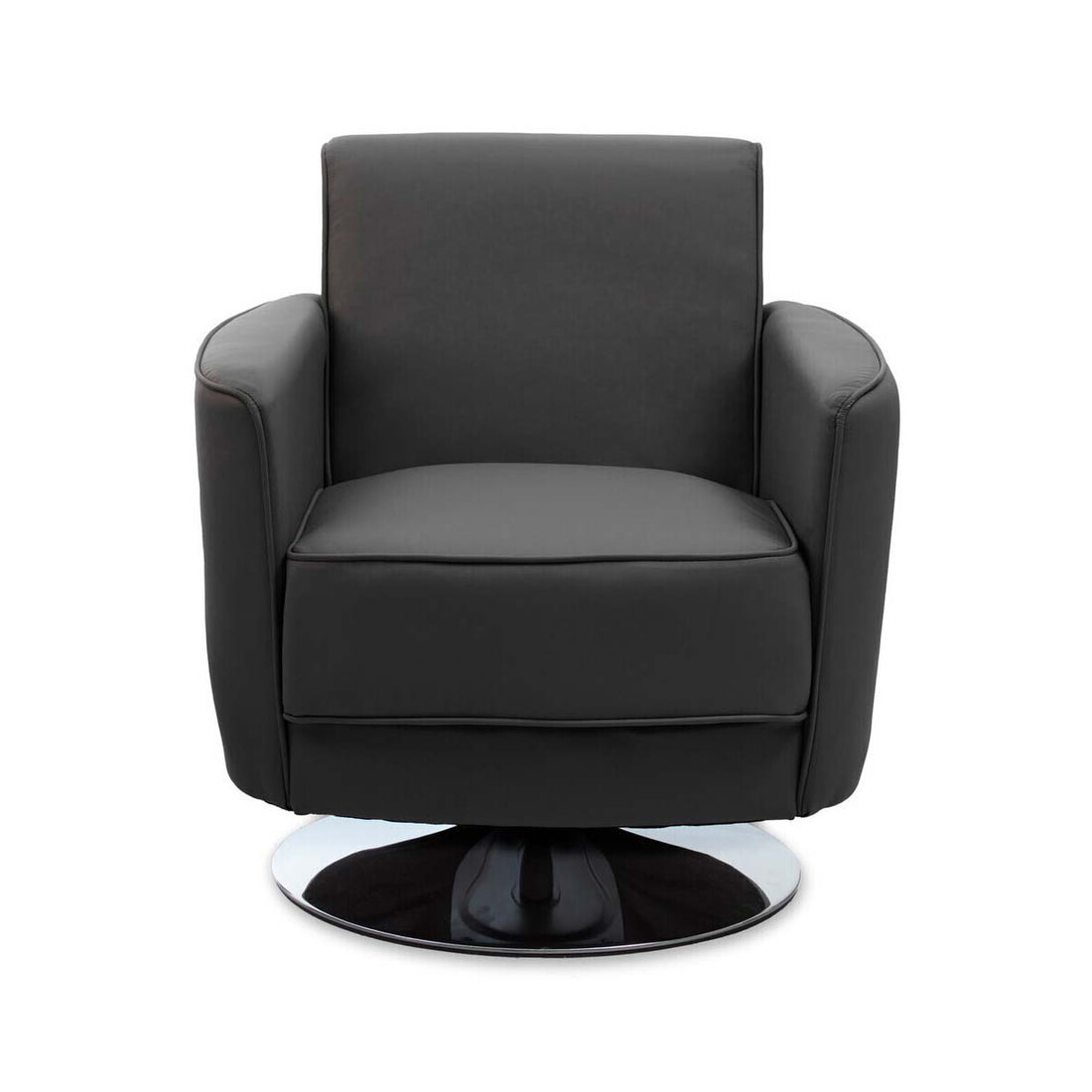 Wester Grey Leather Effect Chair