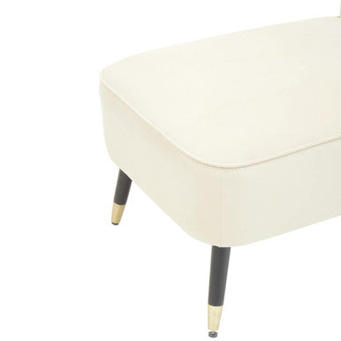 Yvette Cream Velvet Chaise Longue