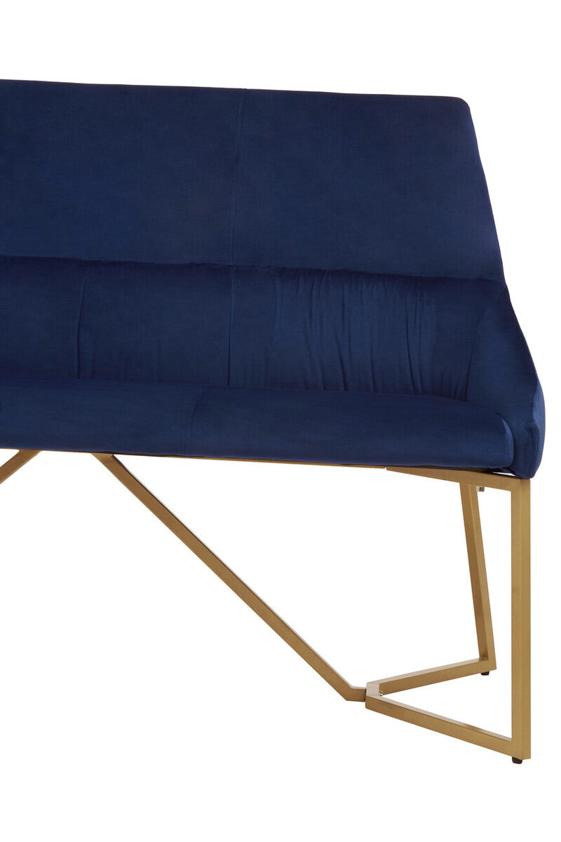 Vieste Midnight Velvet Bench
