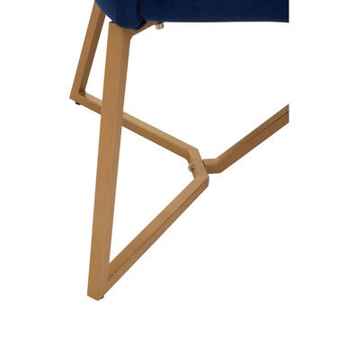 Vieste Midnight Velvet Bench