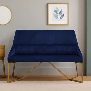 Vieste Midnight Velvet Bench