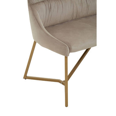 Vieste Mink Velvet Bench