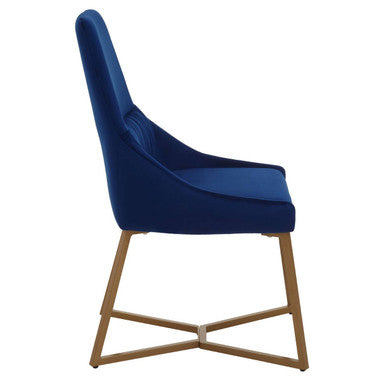 Vieste Midnight Velvet Dinner Chair