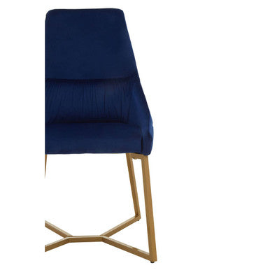 Vieste Midnight Velvet Dining Chair