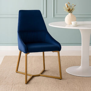 Vieste Midnight Velvet Dining Chair