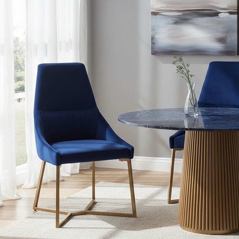 Vieste Midnight Velvet Dining Chair