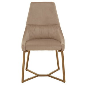 Vieste Mink Velvet Dining Chair