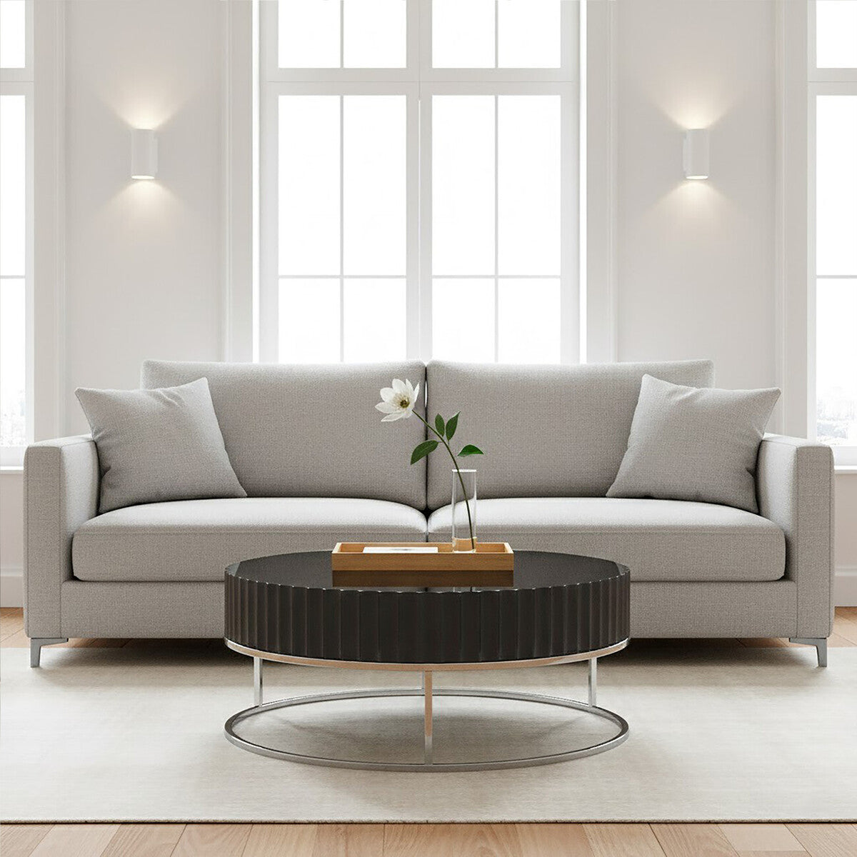 Genoa Grey Gloss Finish Coffee Table