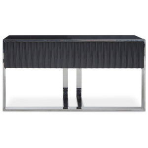 Genoa Grey Gloss Finish Console Table