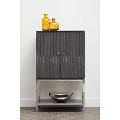 Genoa Grey Hi Gloss Cabinet