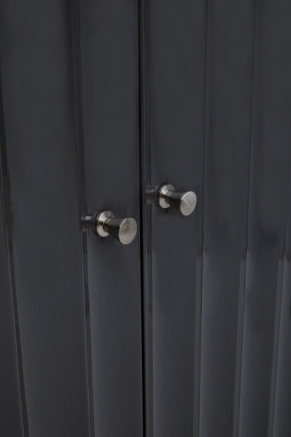 Genoa Grey Gloss Finish Cabinet