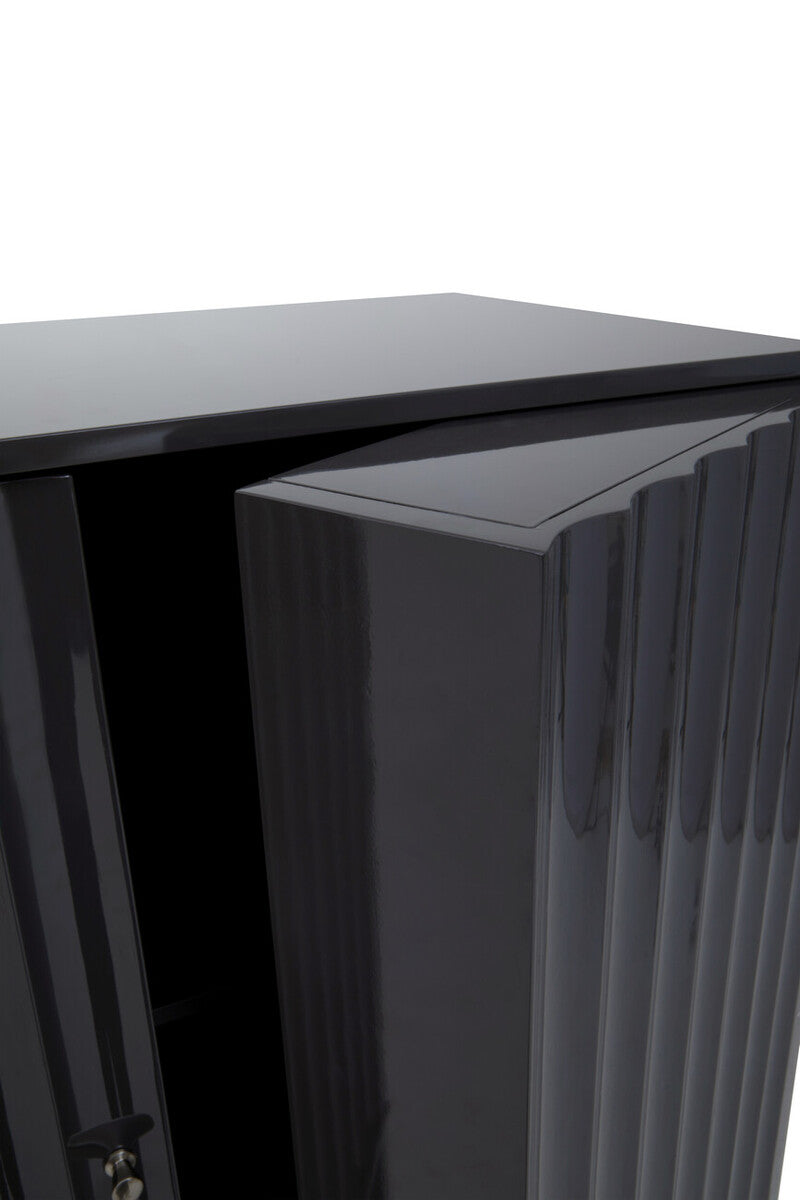 Genoa Grey Gloss Finish Cabinet