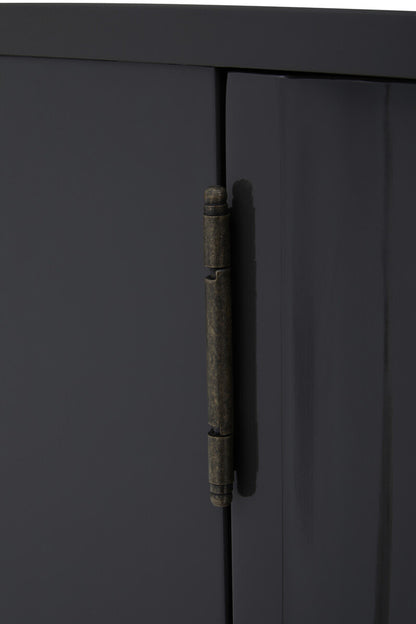 Genoa Grey Gloss Finish Cabinet