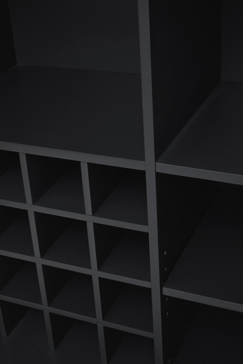 Genoa Grey Gloss Finish Cabinet