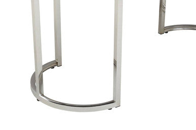 Genoa Grey Gloss Finish Oval Dining Table