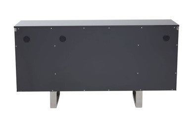 Genoa Four Door Hi Gloss Grey Sideboard