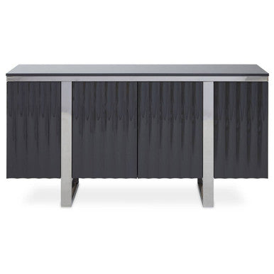 Genoa Four Door Hi Gloss Grey Sideboard