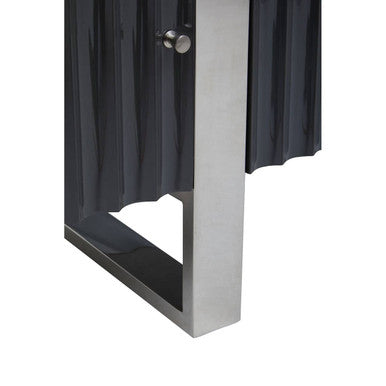 Genoa Hi Gloss Grey Media Unit