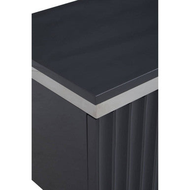 Genoa Hi Gloss Grey Media Unit