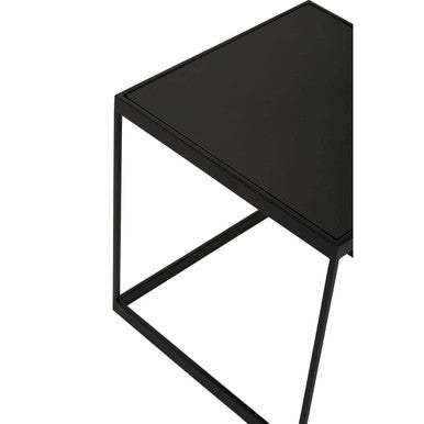 Genoa Matte Black End Table
