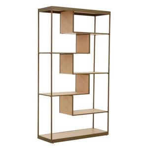 Grenoble Brushed Brass Multi Tier Shelving Unit