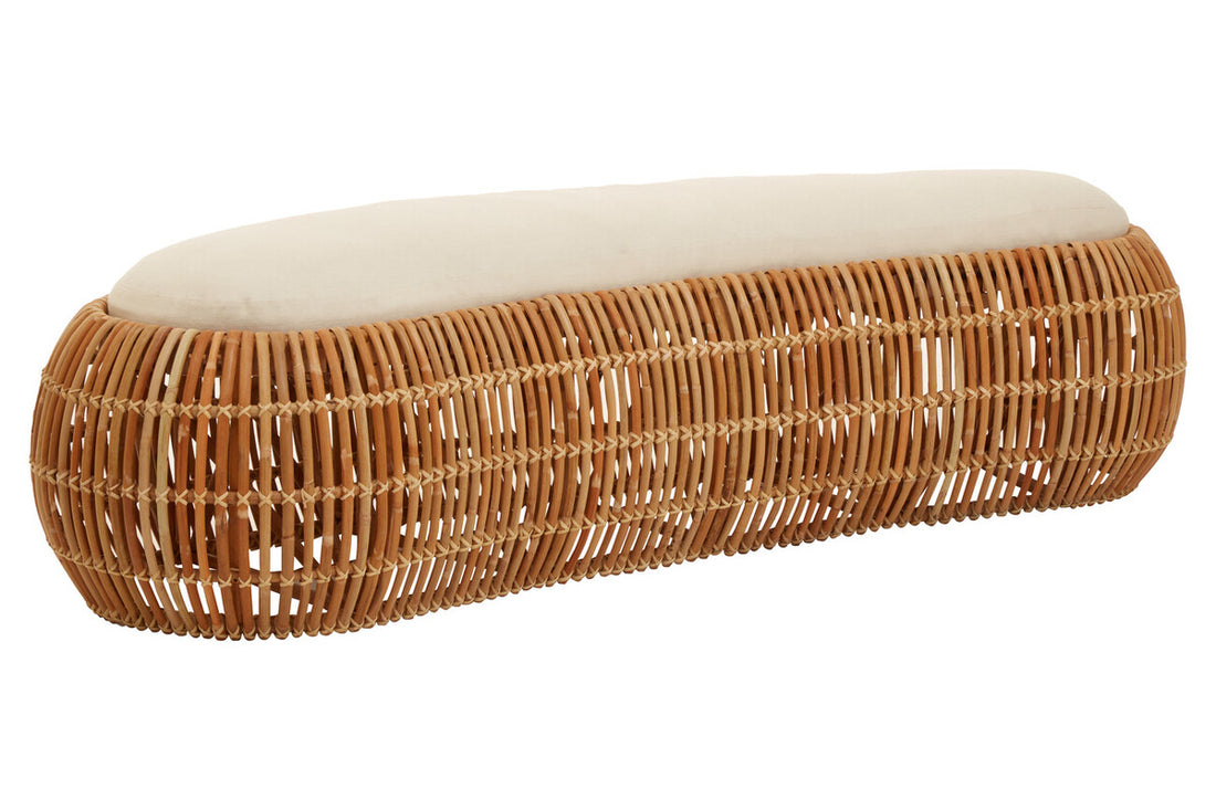 Manado Natural Rattan Bench - Image 3