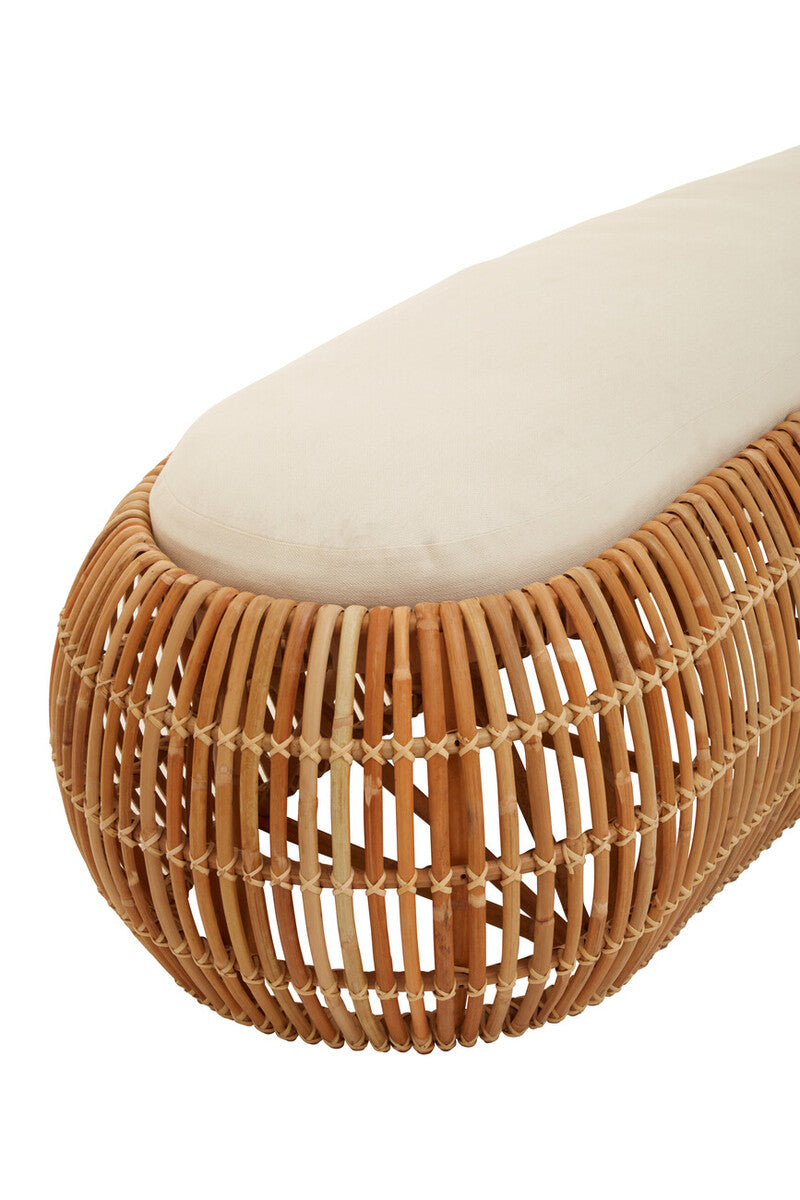 Manado Natural Rattan Bench - Image 9