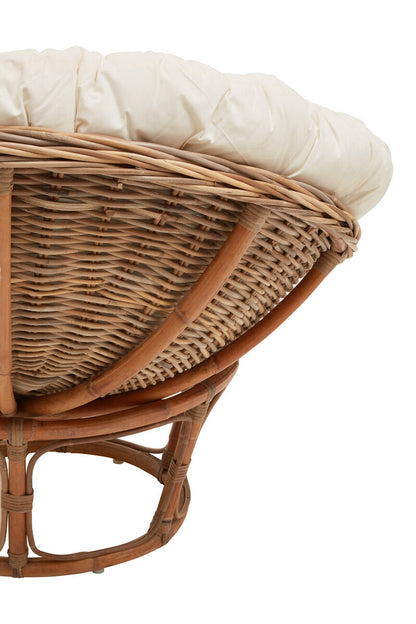 Manado Round Grey Kubu Natural Rattan Chair