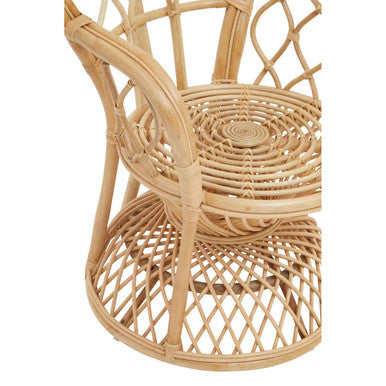 Java Natural Rattan Curved Chair