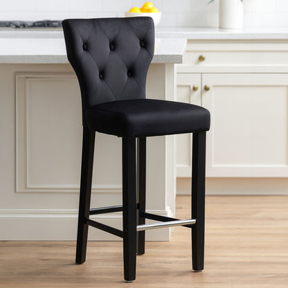 Decatour Black Bar Stool - Image 2