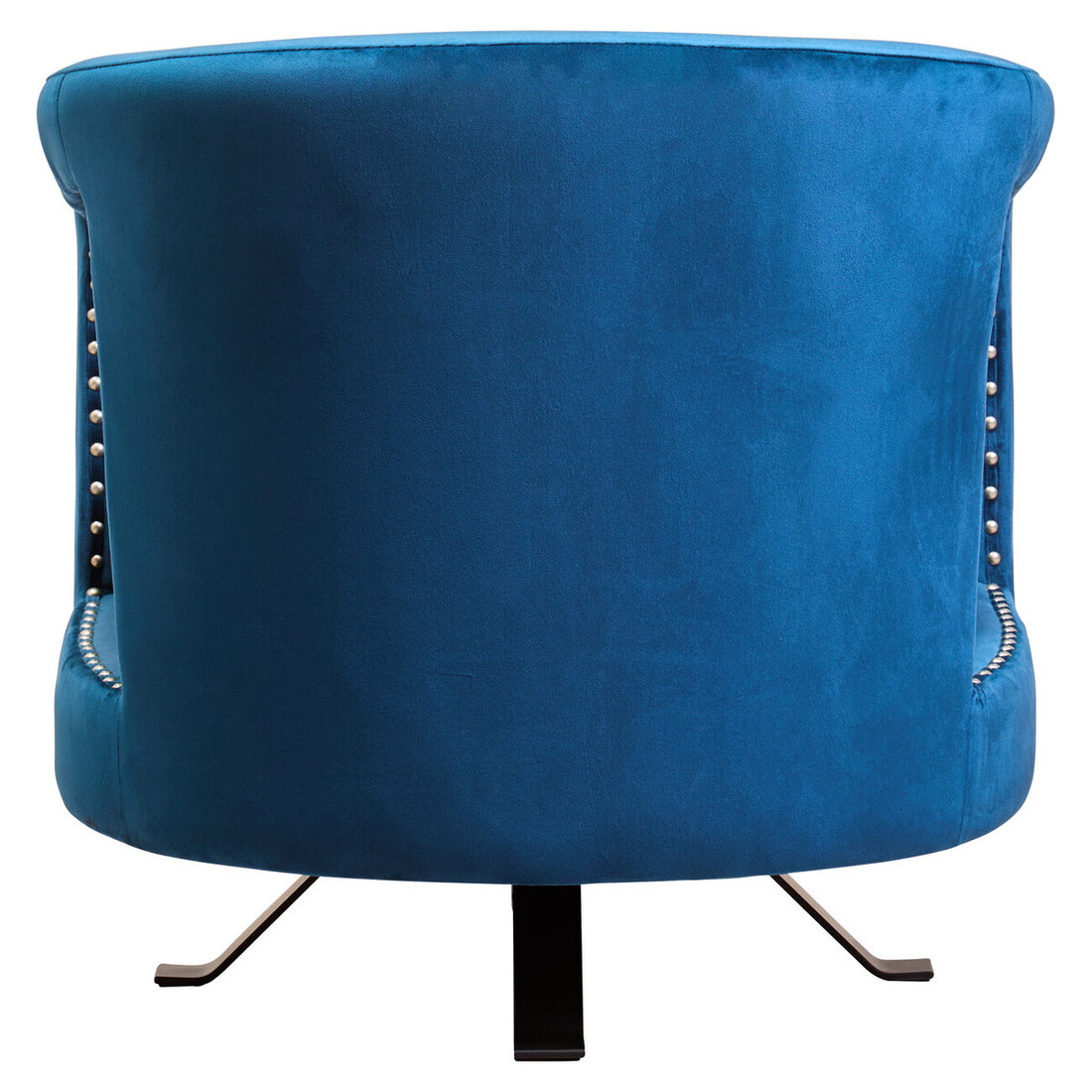 Hestia Blue Velvet Swivel Chair - Image 4