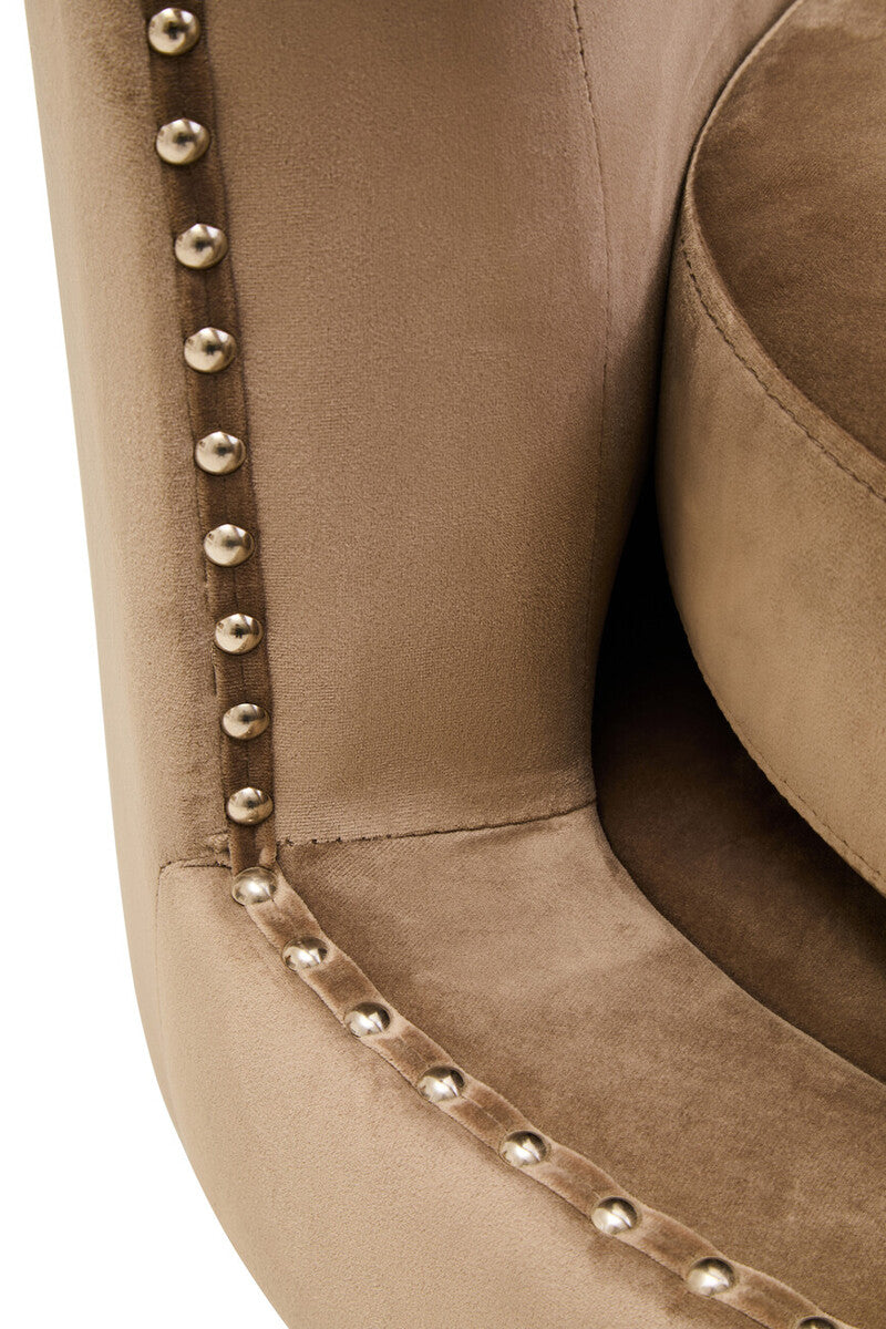 Hestia Mink Velvet Swivel Chair - Image 6