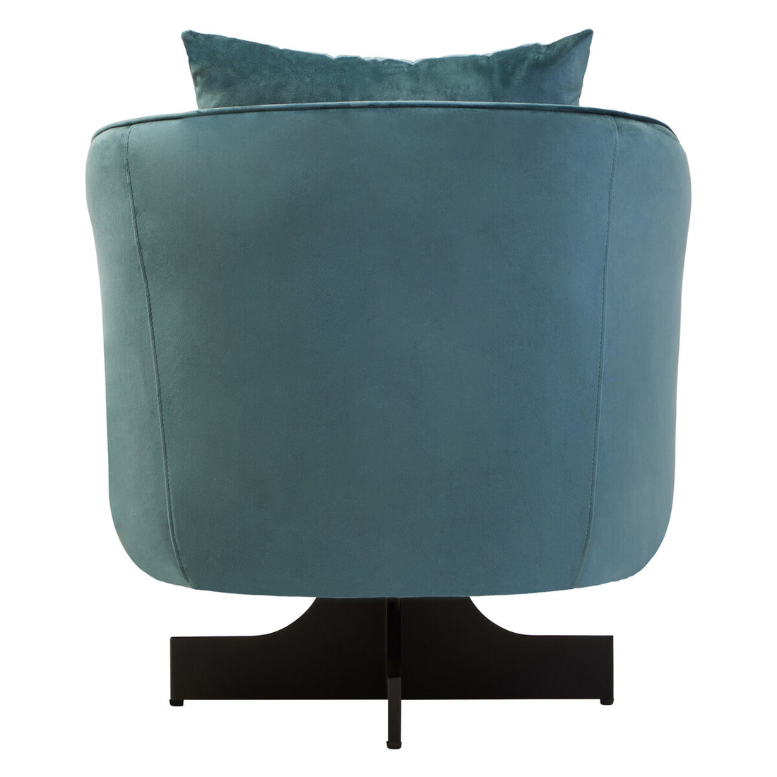 Hale Azure Velvet Swivel Chair - Image 4